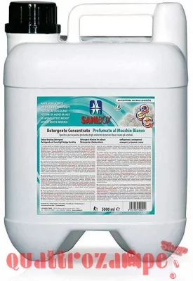 Sanibox Detergente Concentrato Profumato al Muschio Bianco 5 Lt Per Ambienti