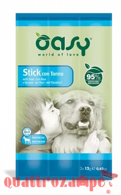 Snack Dog Oasy Stick 12 gr Tonno Per Cane