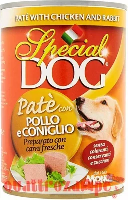 Special Dog All Breeds Adult Paté con Pollo e Coniglio 400 Gr Umido Cane