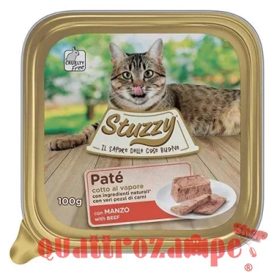 Stuzzy Cat Patè Manzo 100 gr Vaschetta Per Gatti