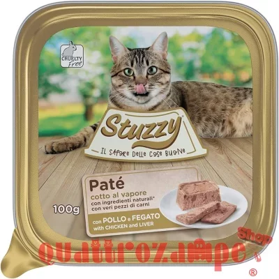 Stuzzy Cat Patè Pollo Fegato 100 gr Vaschetta Per Gatti