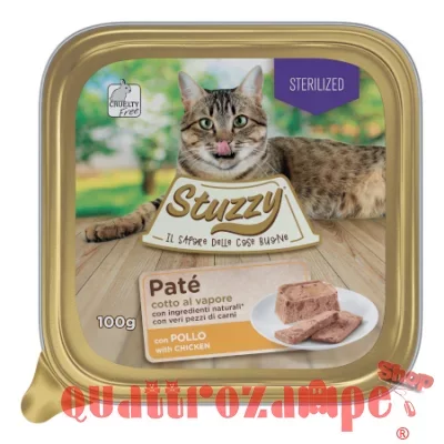 Stuzzy Cat Sterilized Patè Pollo 100 gr Per Gatti Sterilizzati