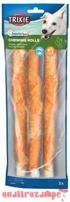 Trixie DENTAfun 3 Rolls Bastoncini con Pollo da 17 cm 140gr