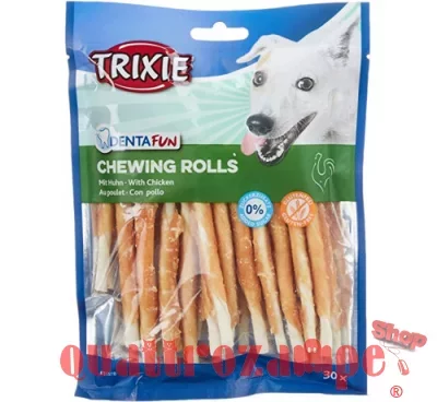 Trixie DENTAfun 30 Rolls Bastoncini con Pollo da 12 cm 240gr