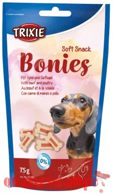 Trixie Soft Snack Bonies con Manzo e Pollo 75 gr Per Cani