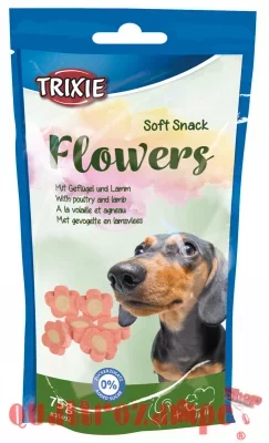 Trixie Soft Snack Flowers con Agnello e Pollo 75 gr Per Cani