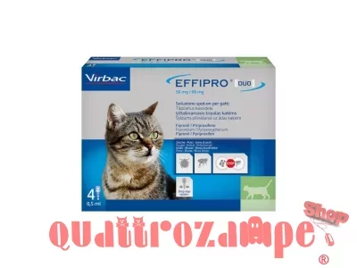 Virbac Effipro DUO Spot-on 4 Pipette Gatto