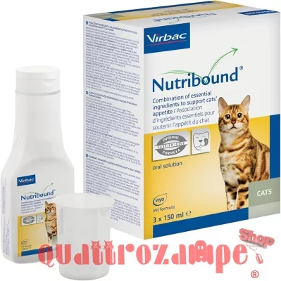 Virbac Nutribound Gatti Soluzione Orale Appetibile 3 x 150 ml (450 ml)