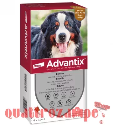 Advantix Spot-On 40 kg 60 kg Antiparassitario per Cani