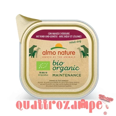 Almo Nature Bio Organic Manzo e Verdure 300 gr Umido Per Cane