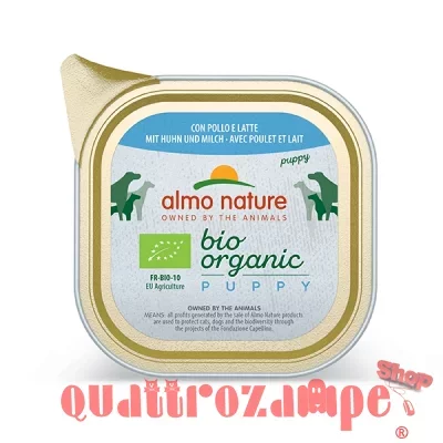 Almo Nature Bio Organic Puppy Pollo e Latte  300 gr Per Cane