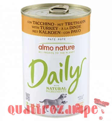 Almo Nature Barattolo Daily Menu Tacchino 400 gr Cane