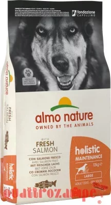 Almo Nature Holistic Adult Large Dog 12 kg Salmone e Riso per Cani