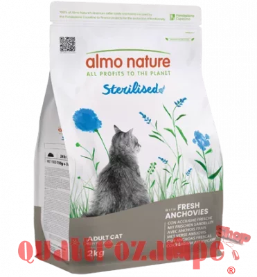 Almo Nature Sterilised Acciughe 2 Kg Crocchette Gatti