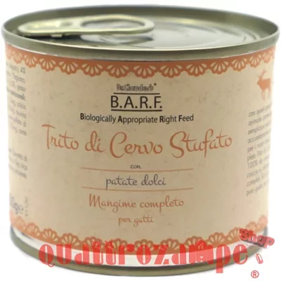 Barf Dr. Clauder's Menu Completo Trito Cervo 200 gr Umido Per Gatto