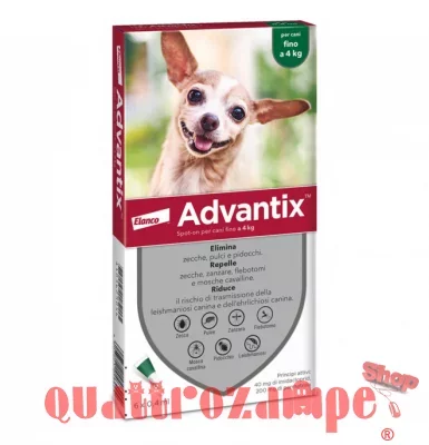 Advantix Spot-On 0 - 4 kg Antiparassitario per Cani