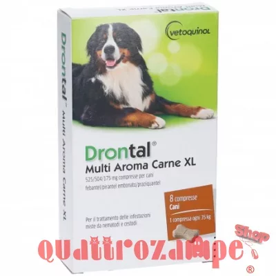 Drontal Multi Aroma Carne 2 Compresse Per Cani XL