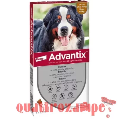 Advantix Spot-On per cani oltre 40 kg fino a 60 kg 4 pipette
