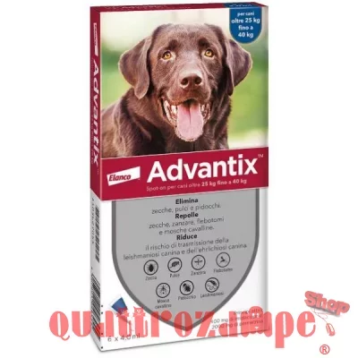 Advantix Spot-On per cani oltre 25 a 40 kg 4 pipette