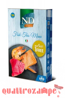 Farmina ND Natural Trio Fish Menu 420 gr 6 scatolette da 70 gr Gatto