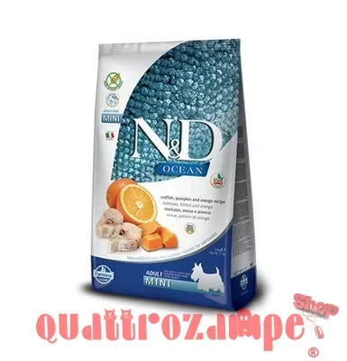 Farmina N/D Grain Free Ocean Pumpkin Medium Maxi Adult Merluzzo Arancia Zucca