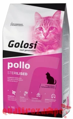 Golosi Cat Sterilised Pollo 7,5 kg Crocchette Per Gatti Sterilizzati