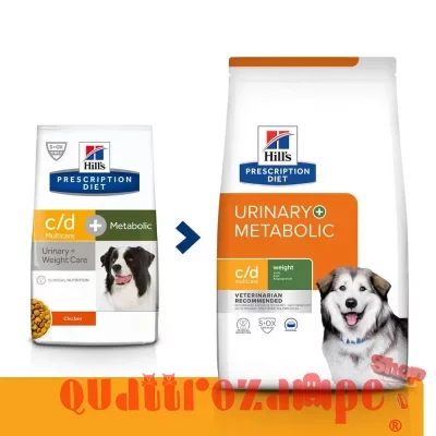 Hill's Prescription Diet C/D Urinary + Metabolic 12 kg per Cane SCAD 31.10.24 DANNEGGIATO