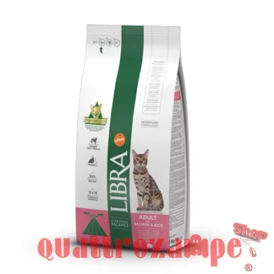 Libra Cat Adult Salmone e Riso 1,5 kg Crocchette Per Gatto
