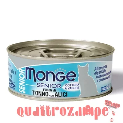 Monge Jelly superpremium 80 gr Senior Tonno con Alici
