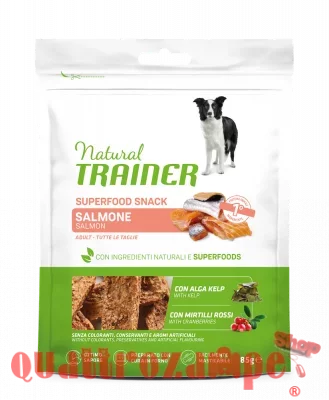 Natural Trainer Dog Snack Superfood Salmone 85 gr Cani