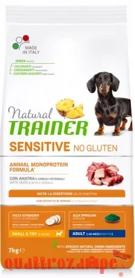 Natural Trainer Fitness Sensitive Adult Medium Maxi No Gluten Agnello E Cereali Integrali 12 kg