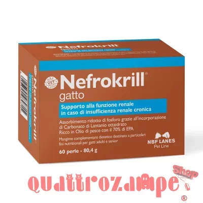 NBF Lanes Nefrokrill 60 Perle Per Gatti