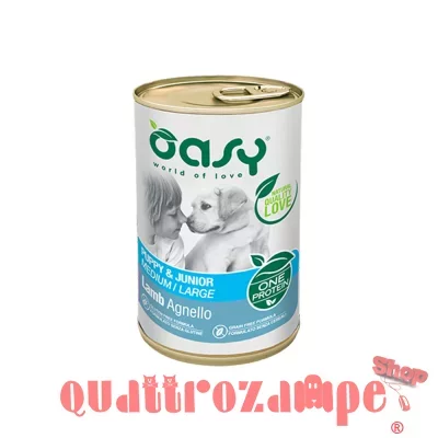 Oasy Dog Puppy Junior One Protein Agnello 400 gr Umido Per Cani