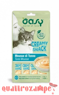 Oasy Creamy Snack Mousse Di Tonno 4 x 15 gr
