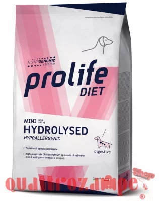 Prolife Diet Mini Hydrolysed Hypoallergenic 5 kg Crocchette Per Cani