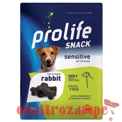 Prolife Snack Sensitive Grain Free Coniglio 90 Gr Premi Cane
