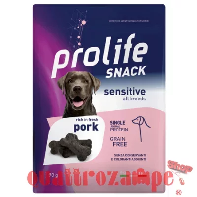 Prolife Snack Sensitive Grain Free Maiale 90 Gr Premi Cane