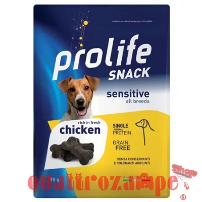 Prolife Snack Sensitive Grain Free Agnello 90 Gr Premi Cane