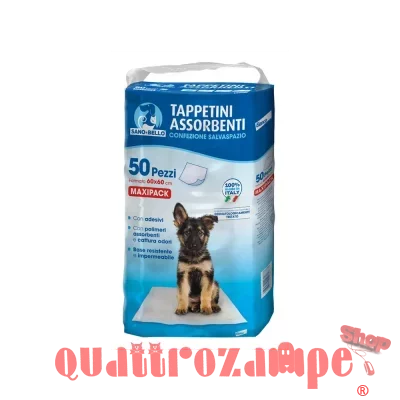 100 Tappetini Assorbenti Elanco Sano e Bello 60x60 Per Cane