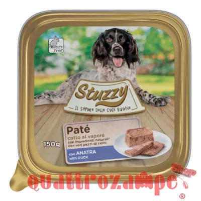 Stuzzy Dog Patè Anatra 150 gr Cibo in Vaschetta Per Cani