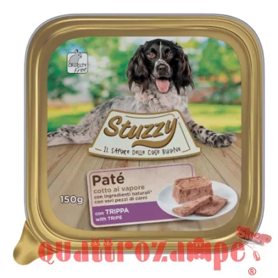 Stuzzy Dog Patè Trippa 150 gr Cibo in Vaschetta Per Cani