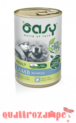 Oasy cibo umido per cani monoproteico Adult Cinghiale One Protein 400 gr