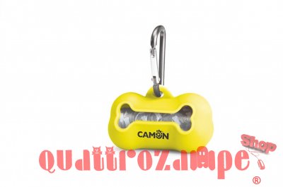 Camon Porta Sacchetti Dispenser In silicone Giallo