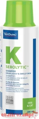 Virbac Sebolytic Shampoo 200 ml Per Cute Secca Cani e Gatti