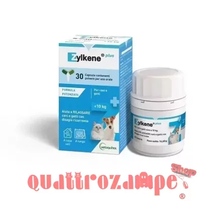 Zylkene Plus per Cani e Gatti fino a 10 Kg 30 Capsule